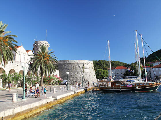Hafen von Korcula, Kroatien 