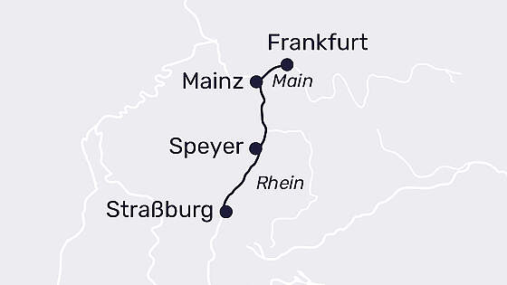 Route MS Lady Cristina: Rhein Magische Weihnachtsmärkte
