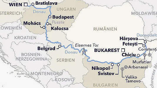 Route Amadeus - Donau: Bukarest - Wien