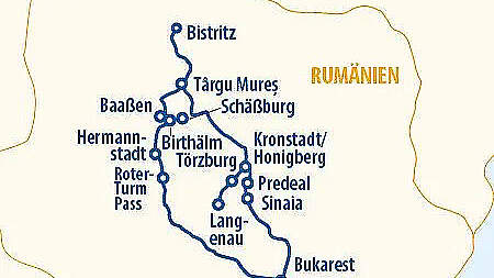 Routen Rumänien Rundreise: Moldauklöster & Siebenbürgen