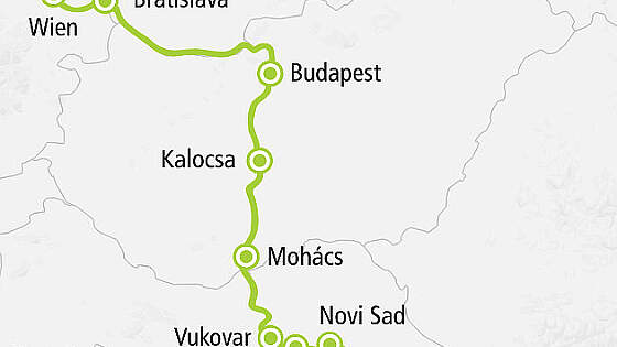 Route A-ROSA Flora: Donau Katarakten ab Wien