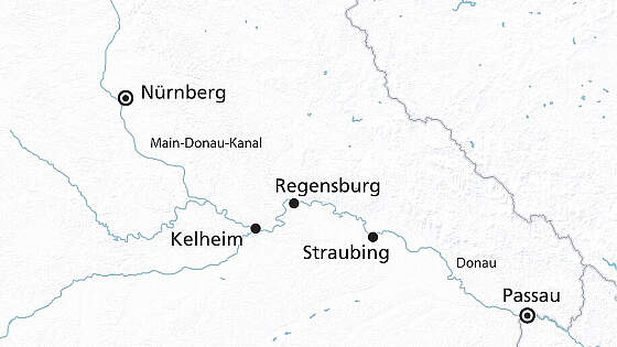 Routenkarte MS Adora: Advent Main-Donau-Kanal