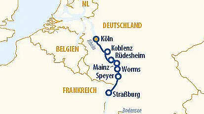 Routenkarte MS VistaGracia: Silvesterreise