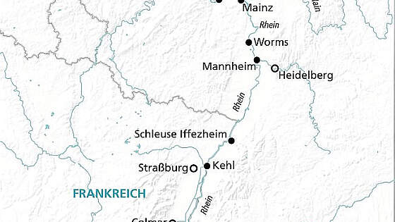 Reiseroute MS Asara: Rheinidylle