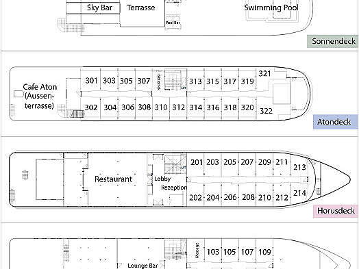 Deckplan MS Crwon Vision