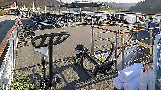 MS Bellejour: auf dem Sonnendeck