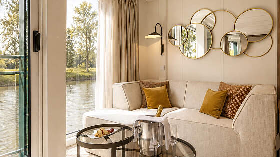 MS Amadeus Aurea: Ausblick im Salon