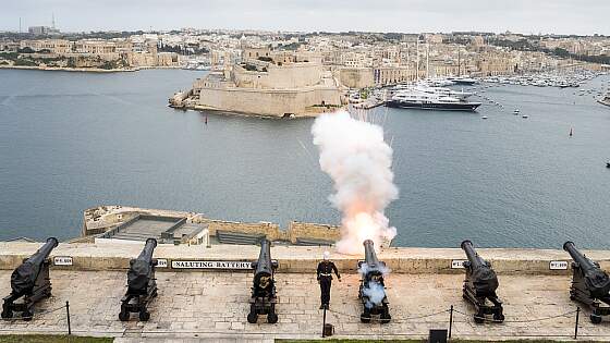 Malta, Valletta: Obere Barrakka Gärten