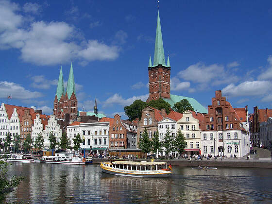 Altstadt von Lübeck an der Obertrave