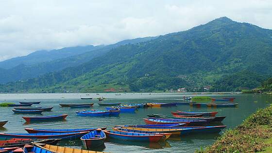 Phewa See in Pokhara, Nepal