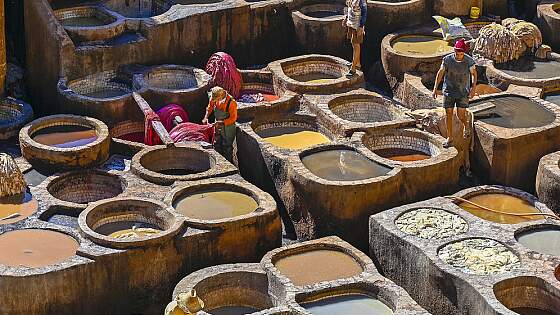 Marokko, Fes: Gerbereien