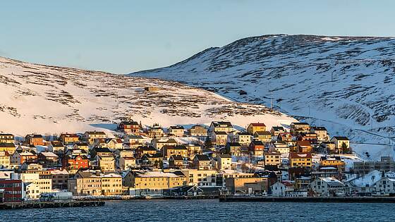 Norwegen: Honningsvag im Winter