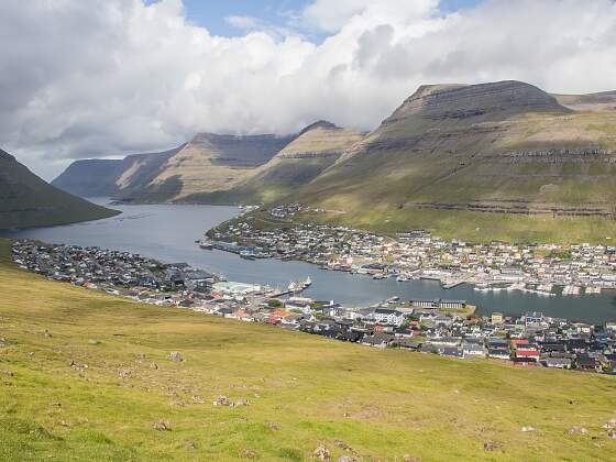 Klaksvik auf den Faröer-Inseln in Dänemark