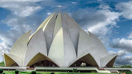 Delhi, Indien: Bahai Tempel