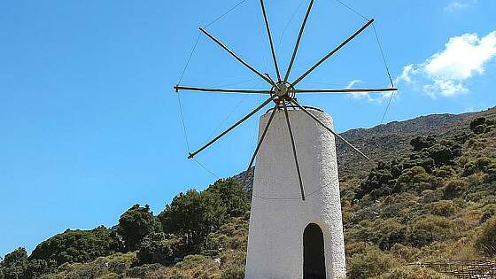 Windmühle in der Lassithi Hochebene