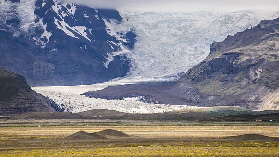 Island: Myrdalsjökull Gletscher