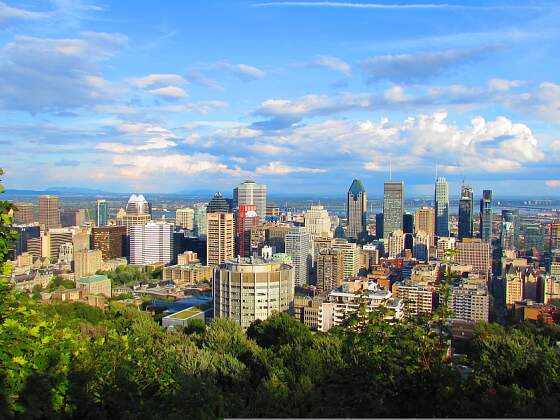 Blick auf Montreal vom Mont Royal