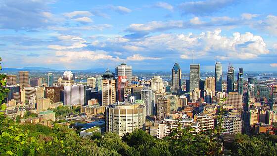 Blick auf Montreal vom Mont Royal