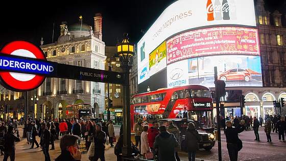 Piccadilly Circus in London