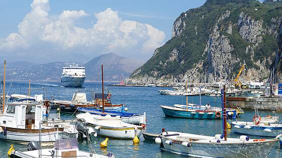 Italien, Kampanien: Hafen der Insel Capri