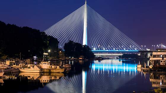 Serbien, Belgrad: Savebrücke