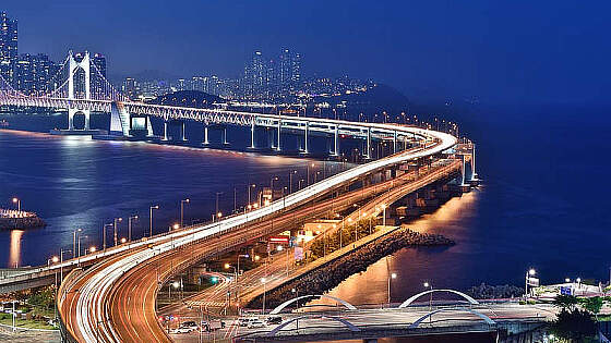 Gwangan Brücke in Busan, Südkorea