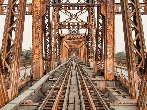 Hanoi, Vietnam: Long Bien Brücke