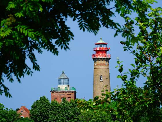 Kap Arkona: das Leuchtfeuer auf Rügen