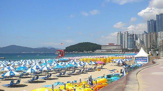 Busan, Südkorea: Haeundae Strand