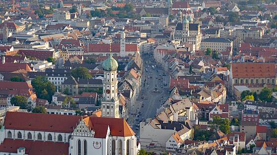 Augsburg Luftaufnahme