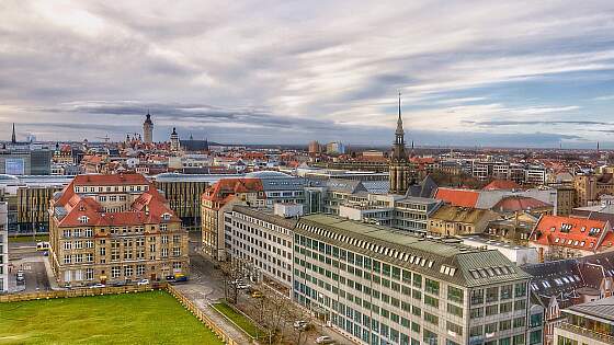 Leipzig Luftaufnahme