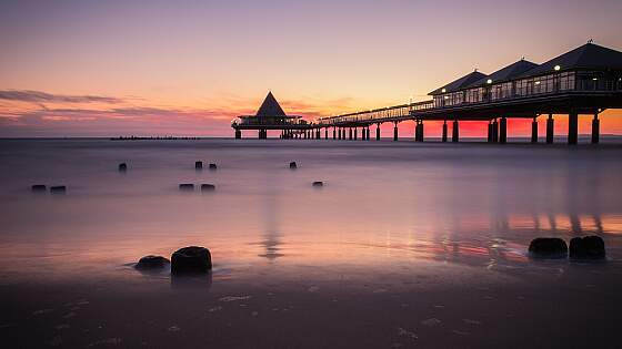 Seebrücke in Heringsdorf auf Usedom
