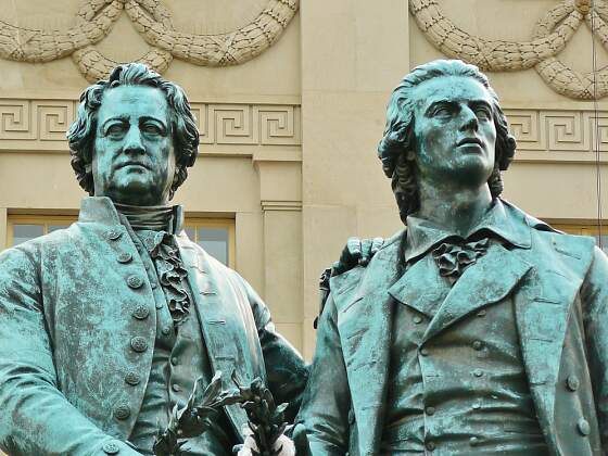 Goethe & Schiller in Weimar