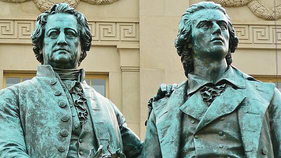 Goethe & Schiller in Weimar