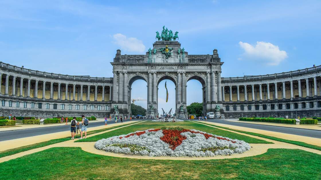Jubelpark mit Torbogen in Brüssel