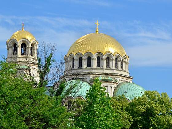 Dachkuppel der Alexander-Newski-Kathedrale in Sofia