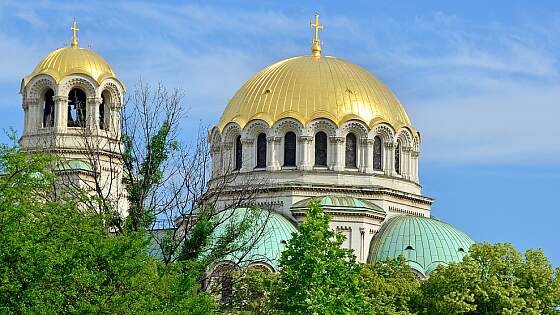 Dachkuppel der Alexander-Newski-Kathedrale in Sofia