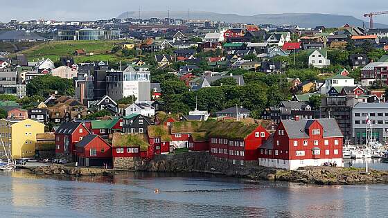 Torshavn auf den Faröer-Inseln in Dänemark