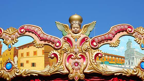 Karusell auf dem Tivoli in Kopenhagen