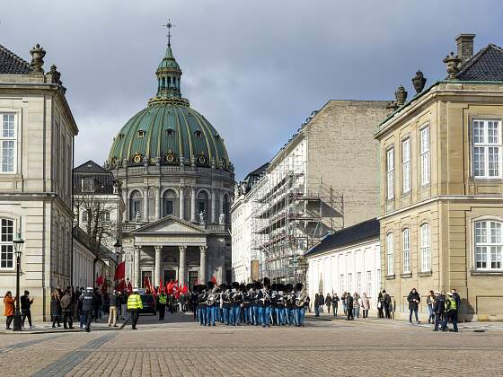 Schloss Amalienborg in Kopenhagen