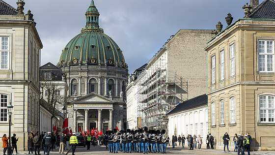 Schloss Amalienborg in Kopenhagen