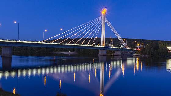 Rovaniemi Brücke Finnisch Lappland