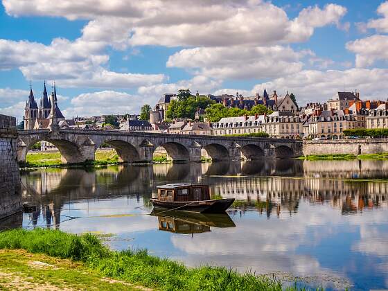 Stadt Blois im Loiretal Frankreich
