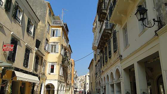 Insel Korfu: Altstadtgasse