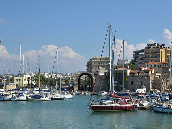 Griechenland, Kreta: Hafen von  Heraklion