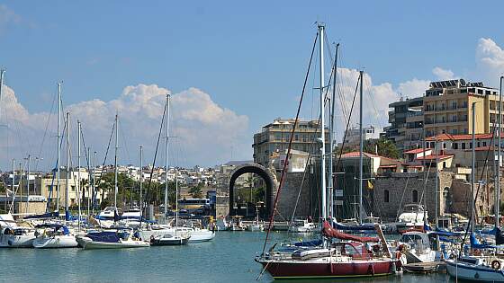 Griechenland, Kreta: Hafen von  Heraklion