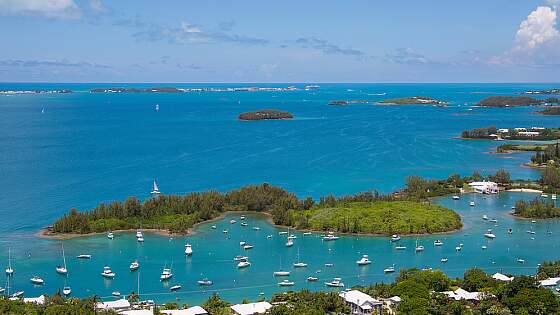 Bermuda: Meeresbucht mit Yachten