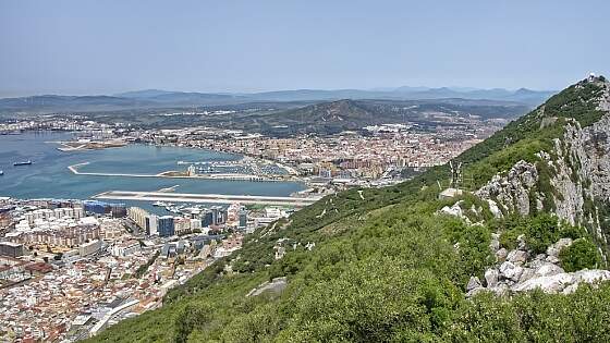Panoramaansicht Stadt Gibraltar