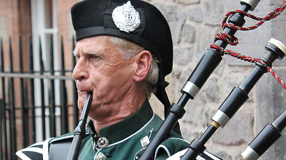 Schottischer Dudelsackspieler