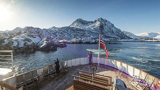 MS Nordstjernen: an Deck